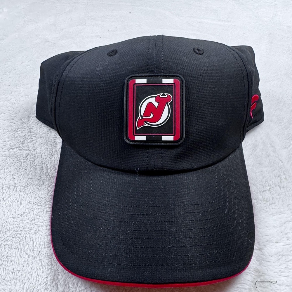 New‎ Jersey Devils Hat Cap Fitted Mens One Size Black NHL Hockey Fanatics
